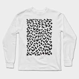 Fierce black and white, cats allover, wildcat, BoomBoomInk Long Sleeve T-Shirt